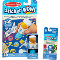Spin Master Melissa & Doug - Sticker WOW! Astronaut Aufkleberstempel & Block, Basteln 