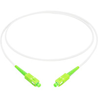 Digitus Glasfaser-Simplex-Patchkabel, stahlarmiert, Singlemode, SC/APC > SC/APC weiß, 20 Meter