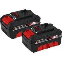 EINHELL Akku Power-X-Change Twinpack 18V 4,0 Ah CB 1 rot/schwarz, 2 Stück