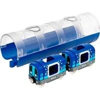 BRIO World Tunnel Box U-Bahn Glow in the Dark, Spielfahrzeug blau