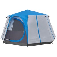 Coleman 8-Personen-Zelt Cortes Octagon 8 blau/hellgrau