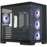 Silentware View A-RGB , Tower-Gehäuse schwarz, Tempered Glass x2