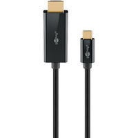 goobay USB Adapterkabel, USB-C Stecker > HDMI Stecker, 4K / 60Hz schwarz, 1 Meter