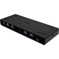 i-tec Universal Dual 4K Display Docking Station Power Delivery 85W, Dockingstation schwarz, Anschluss per USB-C, inkl. USB-C-Ladegerät 100 W