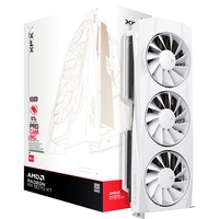 XFX Radeon RX 9070 XT Quicksilver, Grafikkarte weiß, RDNA4, GDDR6, 3x DisplayPort, 1x HDMI 2.1