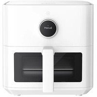 Xiaomi Smart Air Fryer 5.5L MAF15, Heißluftfritteuse weiß, 1.600 Watt, Korb 5,5 Liter, mit Sichtfenster