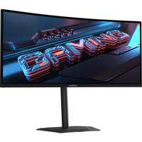 GIGABYTE G34WQC2, Gaming-Monitor 86.4 cm (34 Zoll), schwarz/grau, WQHD, VA, Curved, FreeSync Premium, Adaptive Sync, 200Hz Panel