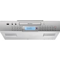 Karcher RA 2050, Kompaktanlage silber, Küchenradio zur Unterbaumontage, CD/MP3-Player, USB