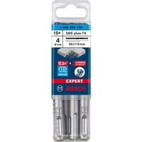 Bosch Professional EXPERT Hammerbohrer SDS-plus-7X, Ø 4mm, 10 Stück Arbeitslänge 50mm