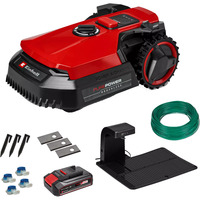 EINHELL Power X-Change Mähroboter FREELEXO 500, 18Volt rot/schwarz, Li-Ion Akku 2,5Ah