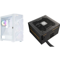 Enermax MarbleShell MS31 RGB + Marblebron II  650W, Tower-Gehäuse weiß, Bundle (Gehäuse + Netzteil)
