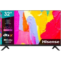 Hisense 32A4DG, LED-Fernseher 80 cm (32 Zoll), schwarz, WXGA, Triple Tuner, WLAN