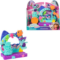 Spin Master Gabby's Dollhouse: Der Film - Balkon-Spielset Merkätzchens Aquarium, Spielfigur