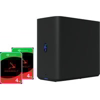 Ubiquiti Unifi UNAS2 + IronWolf NAS 2 x 4 TB Bundle schwarz