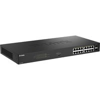 D-Link DGS-1018P, Switch schwarz, 240W PoE Budget