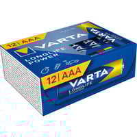 VARTA Longlife Power Batterie LR03 Box, AAA (Micro) 12 Stück