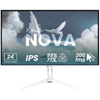 Arozzi Nova 24T1K200, Gaming-Monitor 61 cm (23.8 Zoll), weiß, FullHD, IPS, HDMI, DP, Adaptive-Sync, HDR, 200Hz Panel