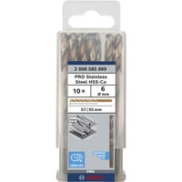 Bosch PRO Stainless Steel HSS-Co Spiralbohrer, Ø 6mm 10 Stück, Arbeitslänge 57mm
