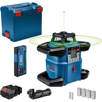 Bosch Professional Akku-Rotationslaser GRL 650 CVHG Professional, 18Volt blau, ohne Akku und Ladegerät, grüne Laserlinie, in L-BOXX