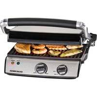 Rommelsbacher Kontaktgrill KG 2020 edelstahl/schwarz, 2.000 Watt