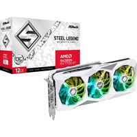 ASRock Radeon RX 7700 XT Steel Legend OC, Grafikkarte RDNA 3, GDDR6, 3x DisplayPort, 1x HDMI 2.1