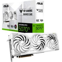 ASUS GeForce RTX 5070 Ti TUF GAMING OC WHITE Edition, Grafikkarte DLSS 4, 3x DisplayPort, 2x HDMI 2.1