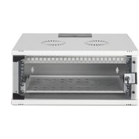 Digitus Netzwerk-Set SOHO Pro 19" 540x400 mm (BxT), IT-Schrank hellgrau, unmontiert, 4 Höheneinheiten