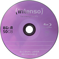 Intenso BD-R 25 GB, Blu-ray-Rohlinge 6fach, 25 Stück, Retail