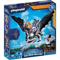 PLAYMOBIL 71081 Dragons: The Nine Realms - Thunder & Tom, Konstruktionsspielzeug Mit Schuss- und Leuchtfunktion
