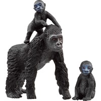 Schleich Wild Life Flachland Gorilla Familie, Spielfigur
