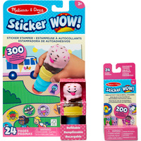 Spin Master Melissa & Doug - Sticker WOW! Eiscreme Aufkleberstempel & Block, Basteln 