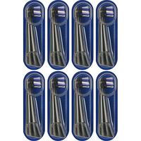 Braun Oral-B iO Strahlendes Weiss 8er, Aufsteckbürste schwarz, Für eine aufhellende Reinigung