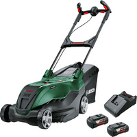 Bosch Akku-Rasenmäher AdvancedRotak 36V-44-750, 36 Volt grün/schwarz, 2x Li-Ionen Akku 4,0Ah, POWER FOR ALL