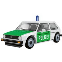 COBI Volkswagen Golf (1974) Polizei, Konstruktionsspielzeug weiß, Maßstab 1:35