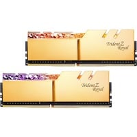 G.Skill DIMM 32 GB DDR4-4000 (2x 16 GB) Dual-Kit, Arbeitsspeicher gold, F4-4000C16D-32GTRGA, Trident Z Royal, INTEL XMP