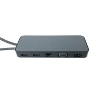 HP USB-C Mini-Dock USB Port Replikator Generalüberholt, Dockingstation schwarz, HDMI, USB-C, VGA, USB, LAN