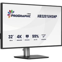 iiyama ProGraphic HB3201UHSNP-B1, LED-Monitor 80 cm (31.5 Zoll), schwarz (matt), UltraHD/4K, IPS, HDMI, DP, USB-C, USB-Hub