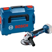 Bosch Akku-Winkelschleifer GWS 18V-10 Professional solo, 18Volt, 125mm blau/schwarz, ohne Akku und Ladegerät, in L-BOXX