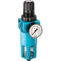 Hazet Filterdruckminderer 9070-5, Wartungseinheit blau/schwarz, Filterdruckminderer und Manometer