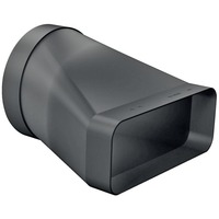 Bosch Home Adapterstück HEZ9VDSI0, Ø 150mm, Rohr schwarz, rund>flach, männlich