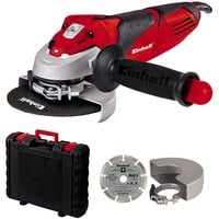 EINHELL Winkelschleifer TE-AG 125/750 Kit rot/schwarz, 750 Watt, Koffer
