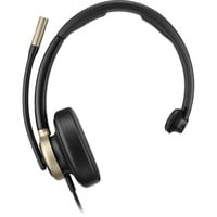 HP Poly Mission 815 Mono-USB-Headset (kabelgebunden) schwarz, USB Type-C und Type-A, PU-Leder-Ohrpolster (Oberflächenmaterial)
