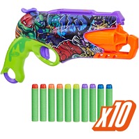 Hasbro Nerf Teenage Mutant Ninja Turtles Blaster, Nerf Gun hellblau/orange