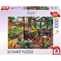 Schmidt Spiele Jeff Haynie: Gartenhaus, Puzzle 1000 Teile