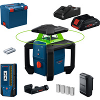 Bosch Rotationslaser GRL18V-3-31G Akku ProCORE18V 4.0Ah in L-BOXX grün, Retail