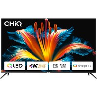 CHiQ U55QM8V, QLED-Fernseher 139 cm (55 Zoll), schwarz, Ultra HD/4K, Triple Tuner, SmartTV, Chromecast built-in