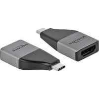 DeLOCK USB 3.2 Gen 1 Adapter, USB-C Stecker > HDMI Buchse grau/schwarz, 4K 60Hz + HDR