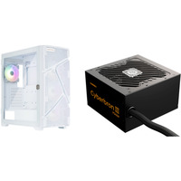 Enermax MarbleShell MS31 RGB  + Cyberbron III 750W, Tower-Gehäuse weiß, Bundle (Gehäuse + Netzteil)
