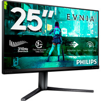 Philips Evnia 25M2N3200U, Gaming-Monitor 62.2 cm (24.5 Zoll), dunkelgrau, FullHD, Fast-IPS, HDMI, DP, 300Hz Panel