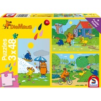 Schmidt Spiele Die Maus: Viel Spaß mit der Maus, Puzzle 3x 48 Teile